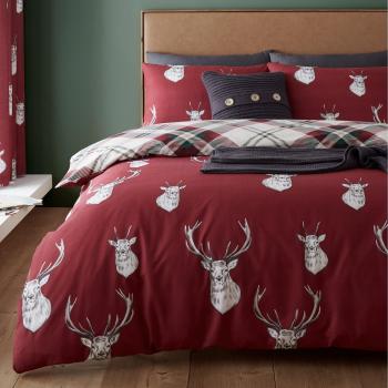 Catherine Lansfield Munro Stag Duvet Cover and Pillowcase Set