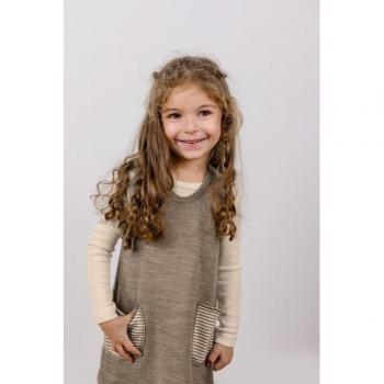 Engel Natur Merinowolle Kleid für Babys (kbT)