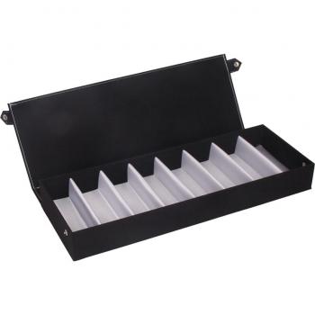 Boîte de stockage pour lunettes de soleil, 8 compartiments en tissu Oxford