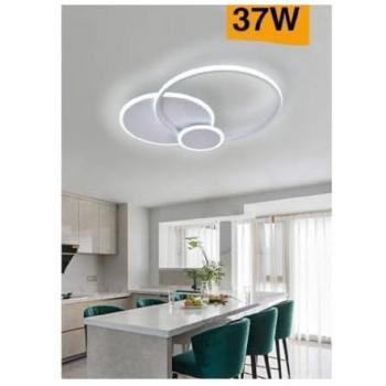 Plafonnier LED Moderne 3 Cercles 37 Watts Éclairage Variable