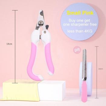 PEEIEK Pet Nail Scissors – Dual‑Blade Stainless Steel Trimmer for Dogs & Cats