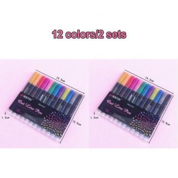 Double Line Glitter Art Marker Set