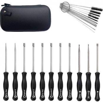 11-Piece Carburetor Adjustment Screwdriver and Cleaning Tool Set for Common 2 Cycle Carburetors