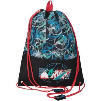 Mochila Saco Marvel Escudo Negra