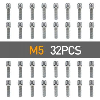 Bicycle Handlebar Stem Bolts M5*20 / M6*20 Aluminum Alloy (4/8/16pcs)
