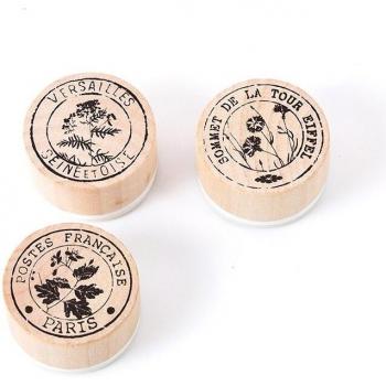 Cachet de plante vintage en caoutchouc pour artisanat