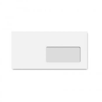 Enveloppe DL 110 x 220 mm 80g blanche avec fenêtre