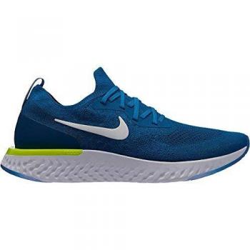 Nike Men's Epic React Flyknit Running Shoes, Green (Green Abyss/White-Blue Force-V 302), 7 UK