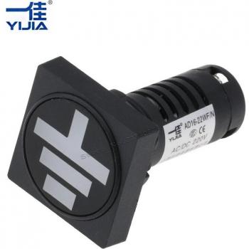 22mm Square LED Indicator Light AD16-22WF/N 12V-380V
