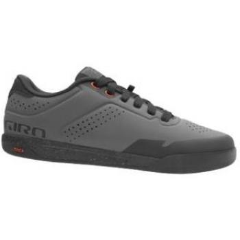 Giro top Scarpe Latch Grigio Scuro Taglia 8 per Pedali Piatti con Suola Tack e Tomaia in Microfibra
