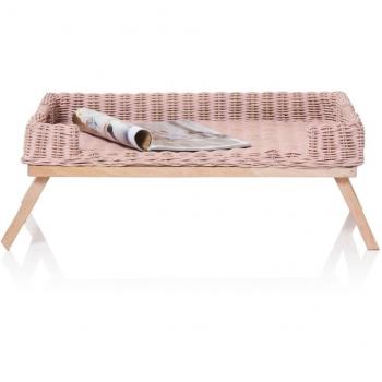 Klappbarer Tisch IMPRESSIONEN – Rattan/Holz, 2 Farbvarianten