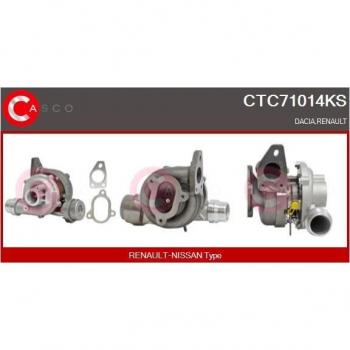 Turbocompresseur à gaz d'échappement CASCO CTC71014KS