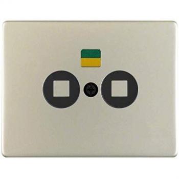 Zentralplate ARSYS (Hager) – Edelstahl & Rotulo