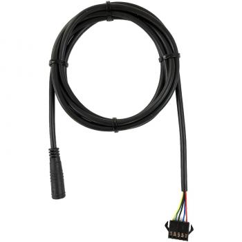 Controlador KT para bicicleta eléctrica con pantalla de 5 pines y cable resistente al agua K Negro