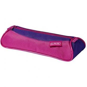 Trousse Triangulaire 22 cm Herlitz Faulenzer Rose/Violet