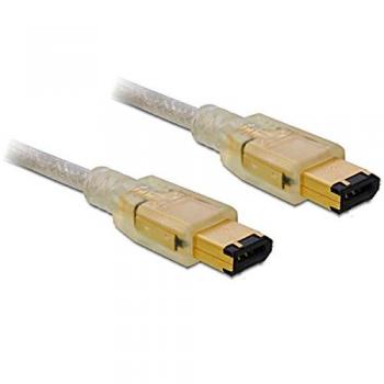 FireWire A/A de 6 pines DeLOCK – Cable gris, longitud 3 m