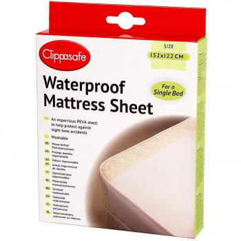 Clippasafe Waterproof Mattress Cover (Single Bed)