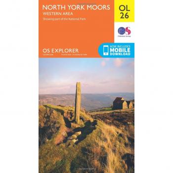 North York Moors Map | Western Area | Ordnance Survey | OS Explorer Map OL26 ...