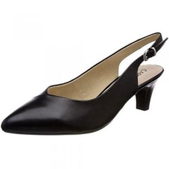 Caprice Damen Slingback Sandalen, Schwarz (Black Nappa), 38.5 EU