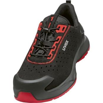 Sicherheitsschuhe UVEX S1 PL PUR W11 6802237 – Schwarz/Rot, EU 37, ein Paar