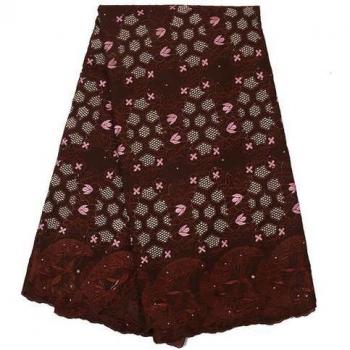 Swiss Voile Lace with Nigerian Embroidery