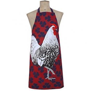 Rooster Patterned Kitchen Apron