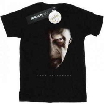 T-shirt Nera Harry Potter per Donna con Lord Voldemort