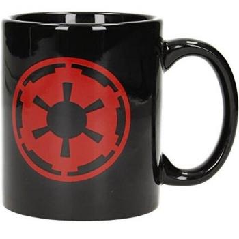 Taza Cerámica Negra Star Wars Símbolo del Imperio