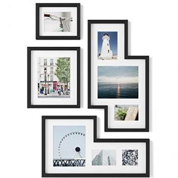 Pack de 4 cadres photo Mingle en bois noir