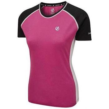 Dare 2b Damen DWT494 I4R10L Fixate T-Shirt, Active Pink/Schwarz, 36