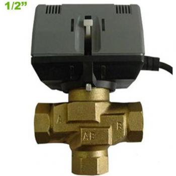 Vanne à trois voies motorisée G1/2 220V AC