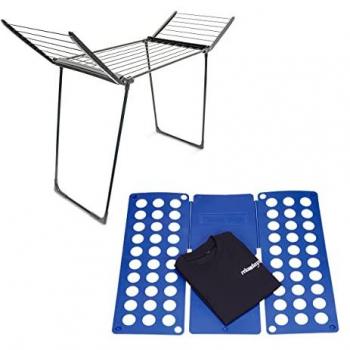 Set Stendino Portatile Lavanderia con Filo di 13m