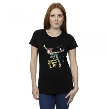 Disney “Never Grow Up” Women’s Black T‑Shirt