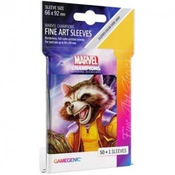 Gamegenic Marvel Champions Fundas FINE ART (Rocket Raccoon)