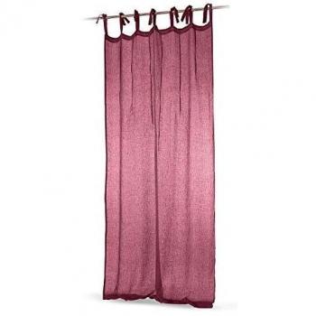 Adara Gardine, Leinen, H/B ca. 250/140 cm, rot