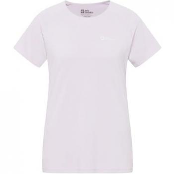 Jack Wolfskin Prelight Stride Female Short Sleeve T‑Shirt, Pale Lavender, M