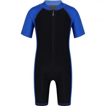 Maillot de bain une pièce pour garçons avec manches courtes