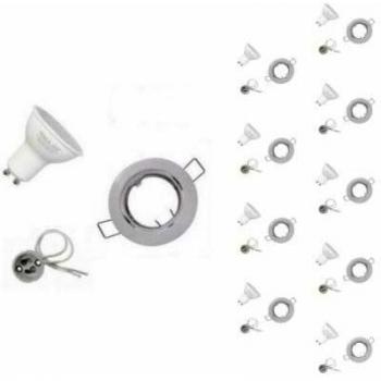 Focos Empotrables 8W Gu10 en Blanco Cielo – Pack 10