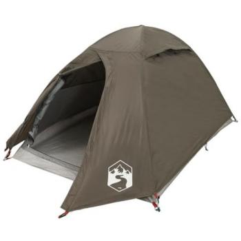Tente de camping marron 2 personnes imperméable