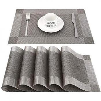 Lot de 6 nappes en PVC pour table à manger Chaochi