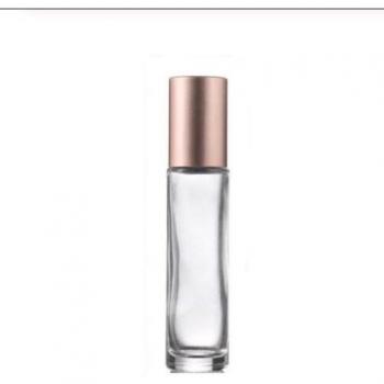 Botellas rellenables vacías de vidrio de 5ml y 10ml (50 unidades) en rosa, transparente y esmerilado