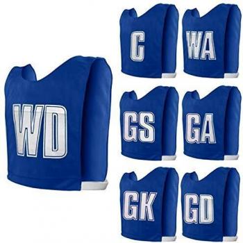 Royal Blue Team Position Netball Bibs – 7‑Piece Set