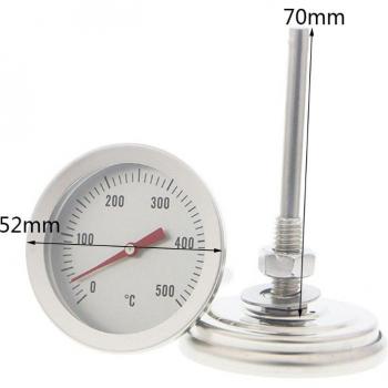 Thermomètre à barbecue avec jauge de température en acier inoxydable