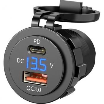 USB Power Bank étanche 25 V 2,1 A pour voiture, bateau, moto