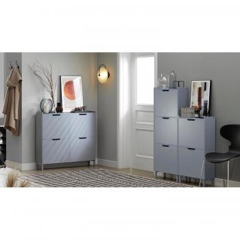 Sobuy Grey Flip-Drawer Shoe Organizer