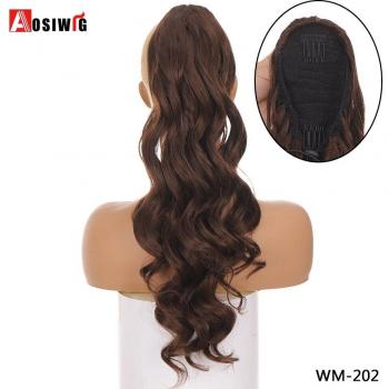 Perruque Femme Longue AOSIWIG – Couleurs Noir, Jaune, Rouge, Bleu, Heat‑Proof