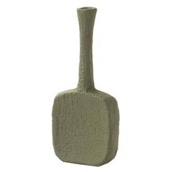 Adda Home: Florero Aluminio Verde 10×3×24 cm – Estilo y Sofisticación