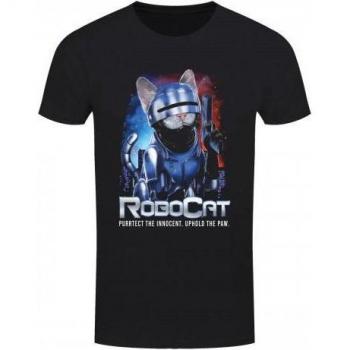 Horror Cats T-Shirt Robocat 3XL Zwart