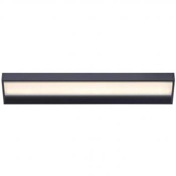 Serien SML 2 600 LED Wandleuchte, schwarz satiniert LOR 76% 2700K 2050lm LED Mid Power 20W 60x2,5x8,5cm CRI Ra>90 R9>50 Regelung über DALI DT6