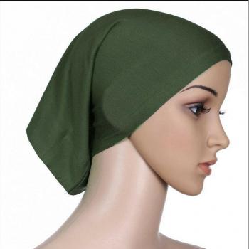 Schlichter Motorhauben-Hijab aus Baumwolle – Damenkappe